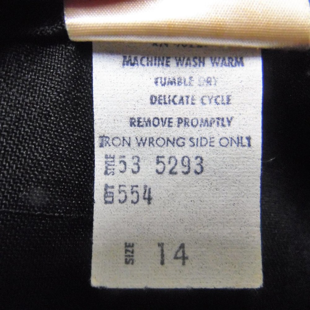 Herman Marcus Vintage Black Dress with Ruffles - Picture 15 of 16